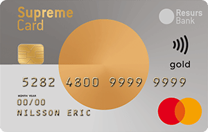 SupremeCard Gold kreditkort